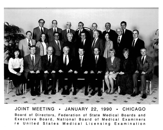 FSMB and NBME joint mtg in 1990